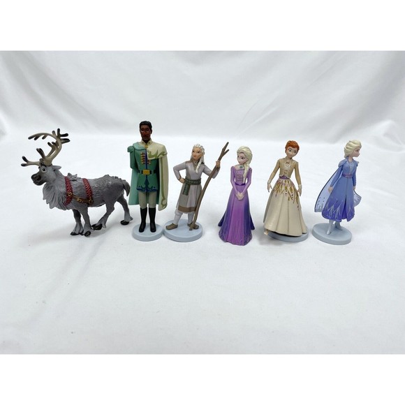 Disney Frozen 2 Figures Cake Toppers Anna Elsa Sven Mattias Yelena - Picture 1 of 5